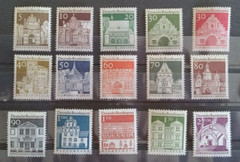 Germany 1966-69 German Architecture Set MNH Mint Never Hinged 15 Stamps