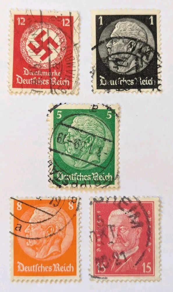 1932-38-44 Germany Austria (1938-45) Postage Stamps USED Swastika Von Hindenburg