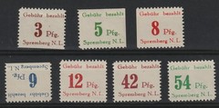 Germany – 1945 – Local Spremberg – Set Of 7 Stamps – Mint