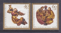 Germany Berlin 9NB275-76 MNH 1989 Christmas Nativity & Angel Set of 2