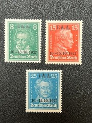 Germany 1927 Collection Overprints #363-365 Mint H 9X685