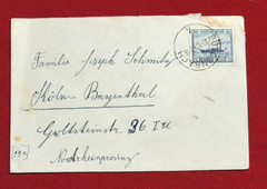 Belgium Belgie Cover envelope w Mail boat stamp Bütgenbach cancel stamp 1947