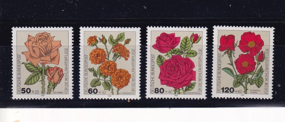 Bundesrepublik MNH ** 1150-3 SC B600-3 flowers