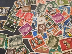 Nazi German Third Reich + Bundpost Stamp Collection Lot Sets 50 Pc random