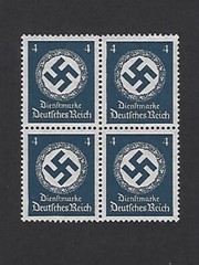 MNH stamp block 1942 Sc 093 WWII official PF04 / Third Reich era Germany