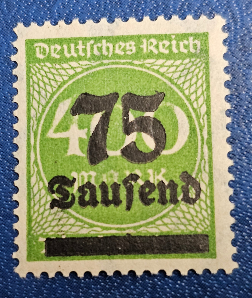 Stamp Germany Reich FREIMARKE 75 000 Mark 1923 Mi. Nr. 287 a [🇩🇪35976]