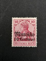 German Stamp 1905. Overprint Morroco 10c On 10pf. MH