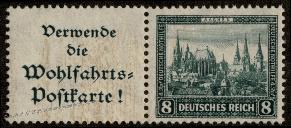 Germany 1930 Michel W38 MNH Bauwerke Architecture Zusammendruck Se-Tenant 64767