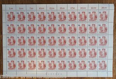 Litfaßsäule Berlin No. 612 LUXUS Bogen MNH Form No. FN 3 Postfrisch