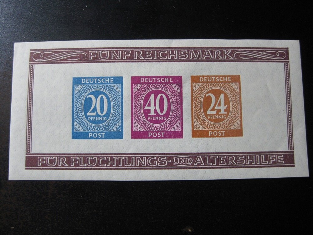 GERMANY POST WWII OCCUPATION Mi. #Block 12B mint MNH stamp sheet! CV $72.00