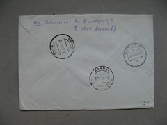 GERMANY BRD, expresse cover to Greece 1978, ao strip of 4 coil stamp with No.