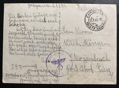 1943 Zakopane Germany Feldpost Picture Postcard Cover To Switzerland U Boat