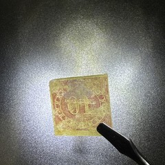 1866 Germany Prussia 10 Sgr Scott #21 Rare Transparent Paper Antique Stamp