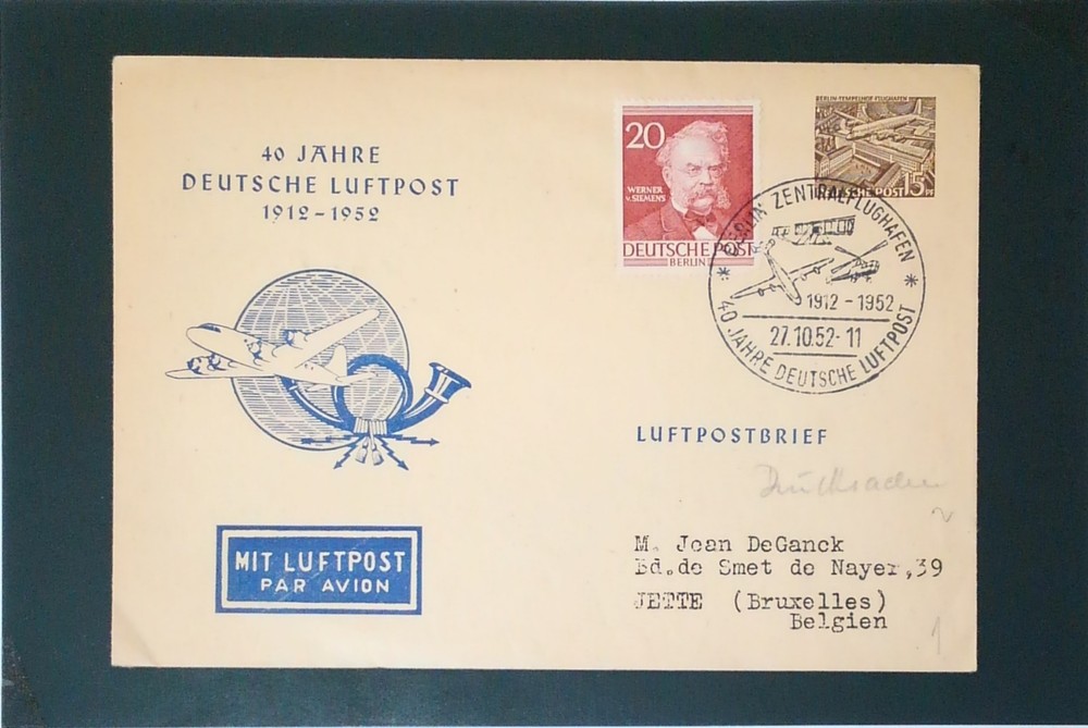Germany Berlin 1952 Werner Siemens Event Cover – Z3281