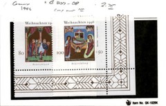 Germany, Postage Stamp, #B807-B808 Mint NH, 1996 Christmas (AB)