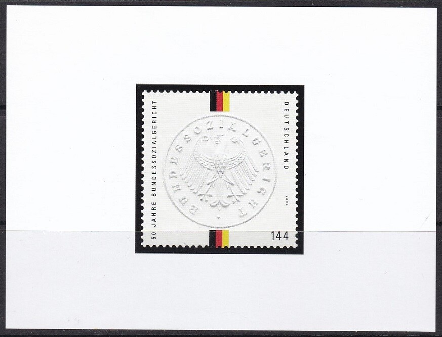 Color Print, Germany Sc2299 Federal Social Court 50th Anniversay