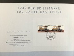 GERMAN POST ART-EDITION 2005/14 KRAFTPOST POSTBUS BUS CARS AUTO