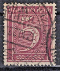 Germany 161 Used VFXF 1921 5pf claret Numerals ZAYIX