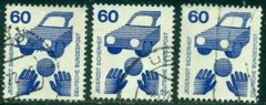 GERMANY SCOTT # 1081, TRAFFIC SAFETY, USED, 3 STAMPS, GREAT PRICE!
