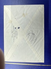 1941 GERMANY SEMI POST PAIR REGISTERED STRAUBING TO KITZINGEN