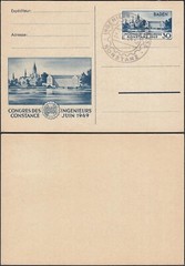 Germany 1949(French Zone „Baden“)- Special Card-FDC. Mi Nr.: 46 I (EB) AR-03389