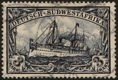 German 1901 SW Africa BETHANIEN DSWA Mi22 3M 3 Mark Unwmk Yacht 103852