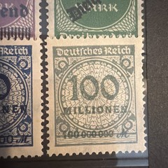 German 1923 Hyperinflation Stamp Collection – Surcharge & Definitives – MNH