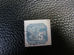 6862)5 Mark Peace Dove Germany Deutches Reich Bohmen Mahren Cechy A Morava 1920s