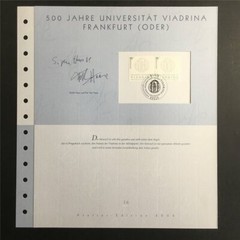 GERMAN POST ART-EDITION 2006/16 FRANKFURT/ODER UNIVERSITÄT VIADRINA