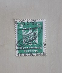 RARE Deutches Reich Stamp 1924 5 pfennig Used in NM/M condition