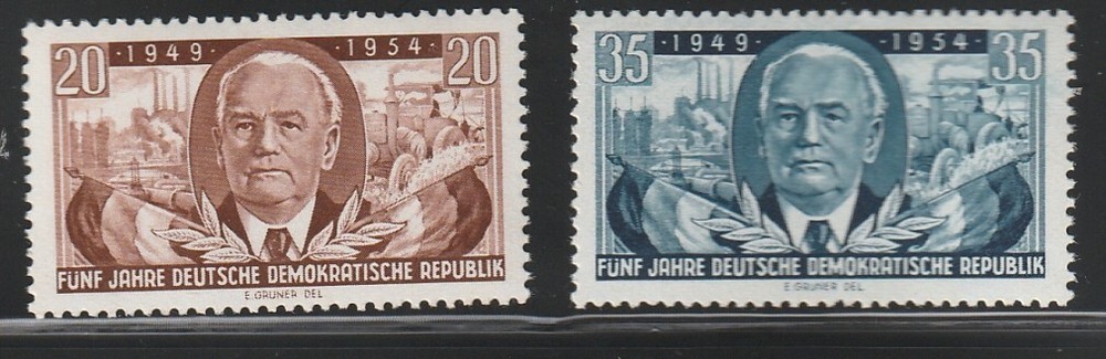 Germany-DDR 1954 Sc # 224-25 MNH OG