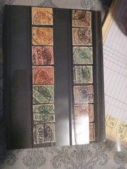 German Empire REICHPOST Lot Of 14 Used Eagle & Shield Issue 1pf-50pf Mixed Lot!!