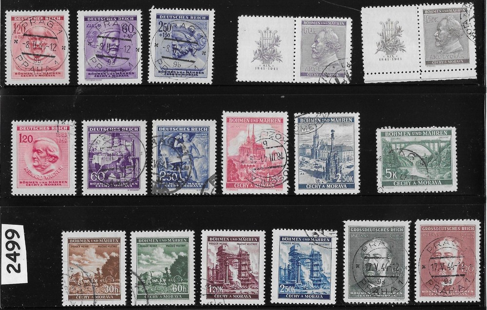 Stamp set Postage B a M WWII Germany Occupation BaM WWII Full sets #2499
