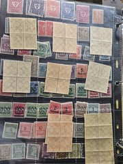 1800-1900 Germany & Colonies Stamp Collection Album Mixed Used & Mint Blocks