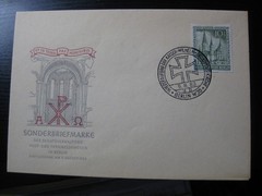 BERLIN GERMANY Mi. #107 used stamp on first day cover (FDC)! CV $180.00