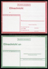 Dr-Eilnachrichten/ Lebenszeichen-Karten, Red/Green/Purple, Druckfrisch-Pracht