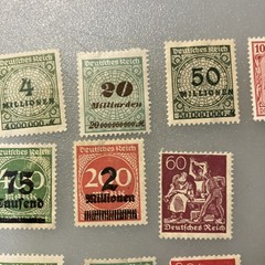 15 (MNH/few MLH) Vintage Deutsches Reich/Germany Stamps; 1933- 1945; $1 Ships.