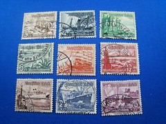 GERMANY 1937 – SCOTT # B107-B115 – USED