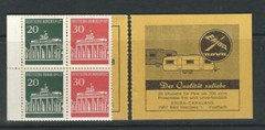 Germany / Michel MH 14a Brandenburg Gate . Booklet is split . Stamps MNH …