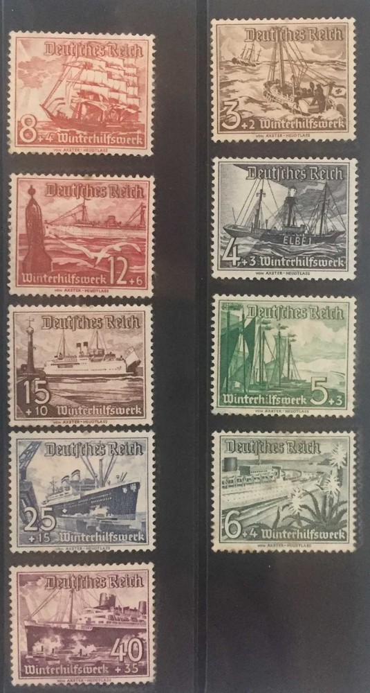 GERMANY B107-B115 – COMPLETE SET OF MINT SINGLES