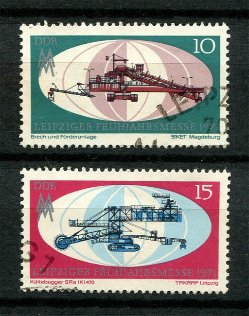 Germany – DDR : Leipzig Spring Fair set from 1971 – used