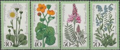 Germany-Berlin Welfare Flowers 1977 MNH-4 Euro
