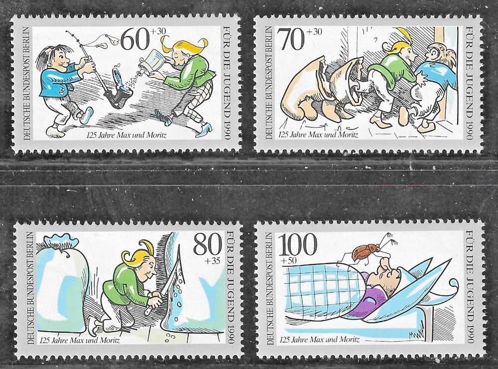 Germany – Berlin (1990) – Scott # 9NB279 – 9NB282, MNH