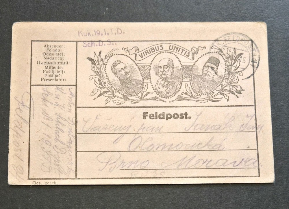 Scarce 1916 Germany Austria WWI Feldpost Polish Soldier Central Powers Kaisers