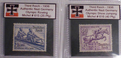 Nazi History Album *with COA* – Stamps of the 1936 Olympics Third Reich, Germany