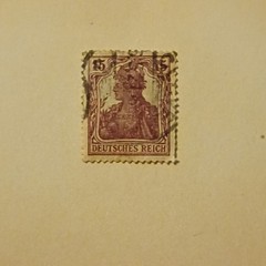 34 Germany Deutsches Reich Used Germania Postage Stamp Lot Handstamped 5-60 Pf