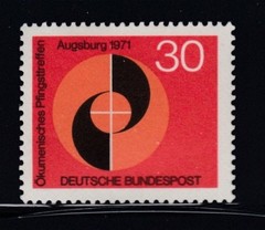 WEST GERMANY Ecumenical Meeting at Pentecost, Augsburg MNH stamp