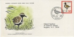 GERMANY 1976 FIRST DAY COVER GOLDEN PLOVER WORLD WILDLIFE FUND