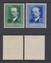 GERMAN REICH 1940 Emil von Behring Mint * B186-B187 (Mi.760-761)