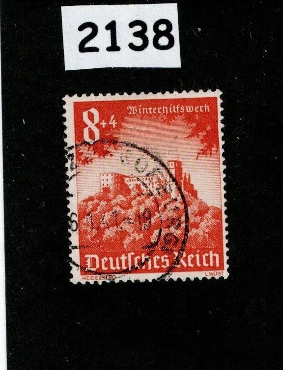 Used stamp Scott B181 1940 Winter relief Culture fund Germany #2138